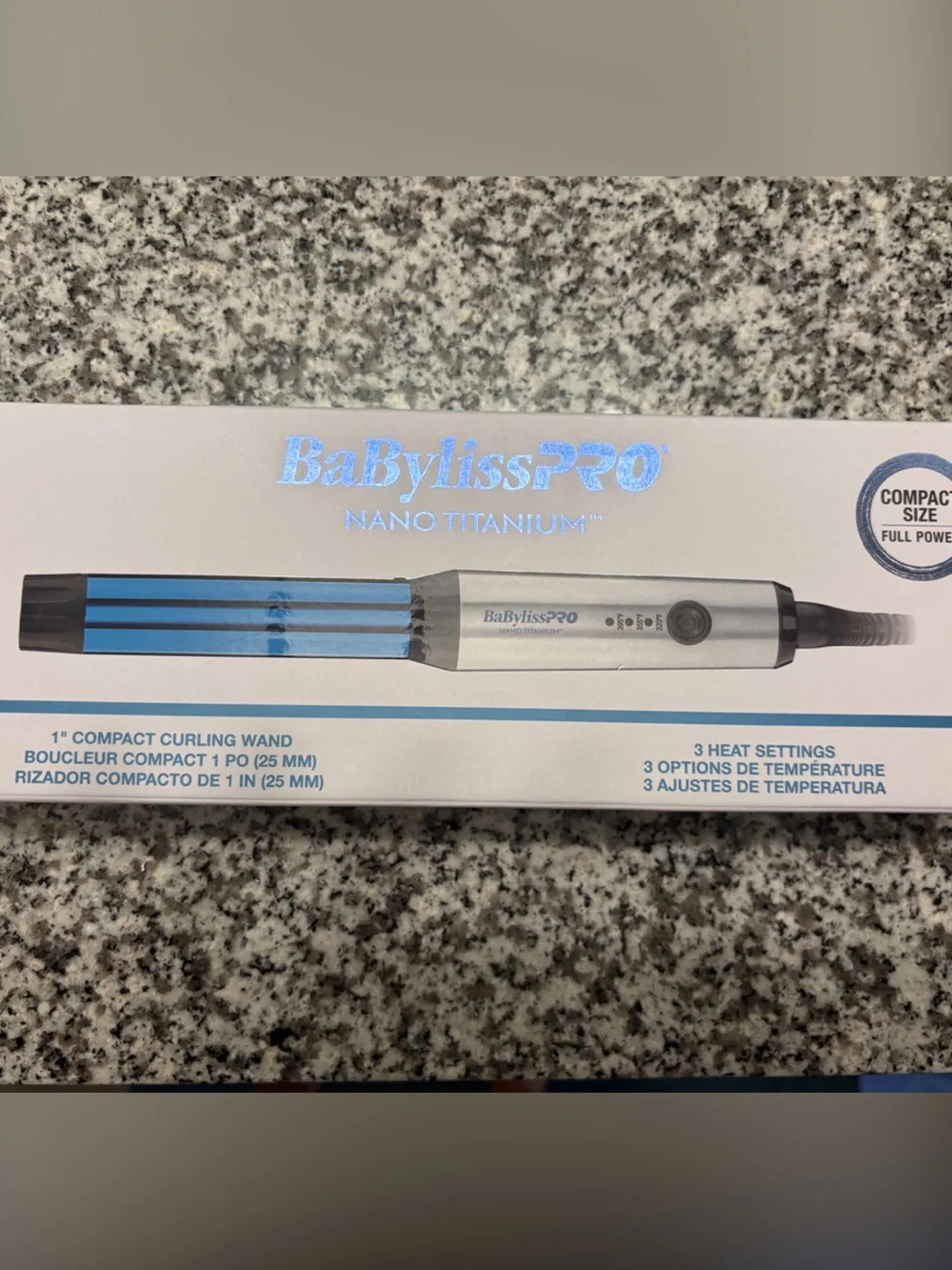 BaBylissPRO Nano Titanium 1” Compact Curling Wand